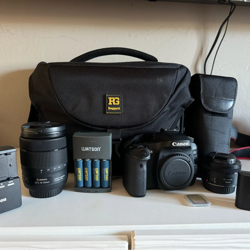Canon EOS 80D, With Lenses and accessories